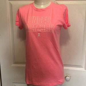 NIP UNDER ARMOUR BREAST CANCER SS T-SHIRT PINK